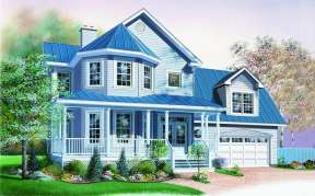 Country House Plan #034-00951 Elevation Photo