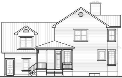 Country House Plan #034-00951 Elevation Photo