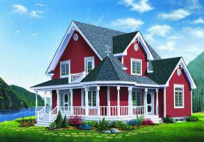 3 Bed, 1 Bath, 1798 Square Foot House Plan - #034-00953
