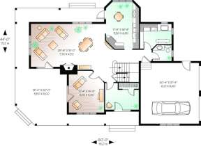 Floorplan 1 for House Plan #034-00954