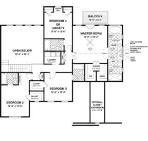 Second Floor for House Plan #036-00127
