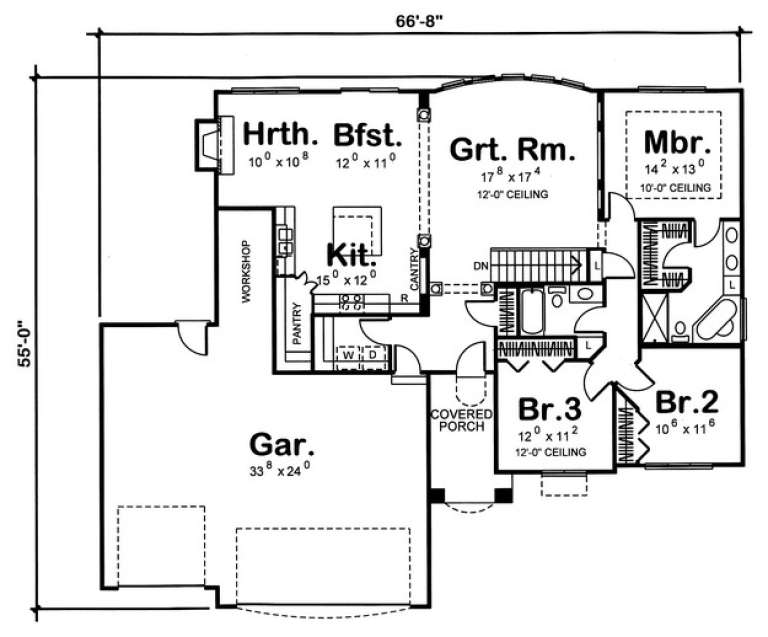 House Plan House Plan #11222 Drawing 1