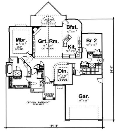 Main Floor for House Plan #963-00033
