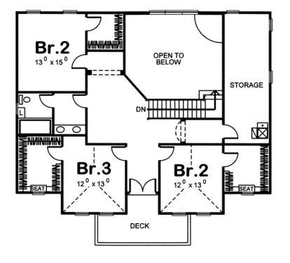 Floorplan 2 for House Plan #963-00040