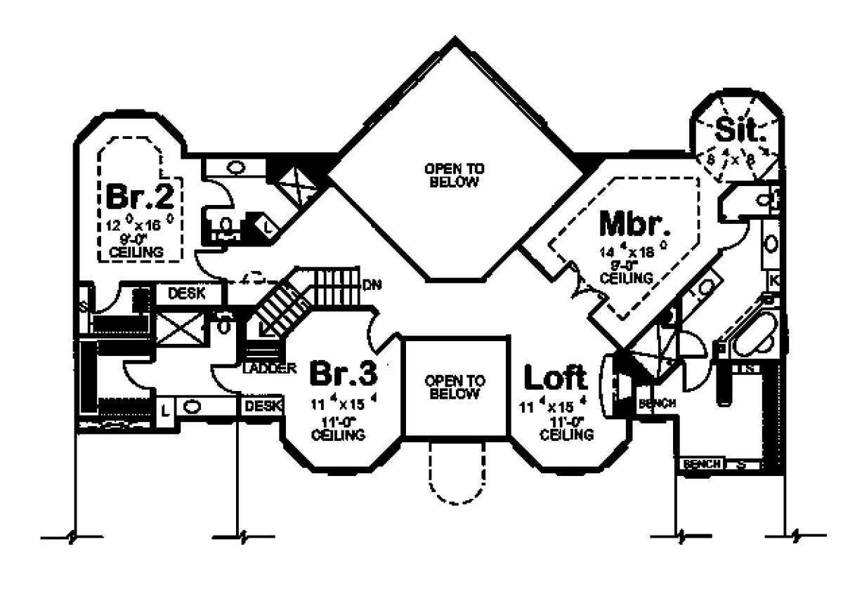 Floorplan 2 for House Plan #963-00041