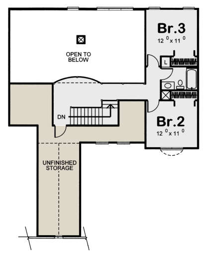 Second Floor for House Plan #963-00047