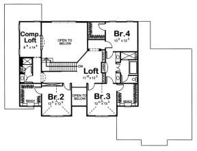 Floorplan 2 for House Plan #963-00048