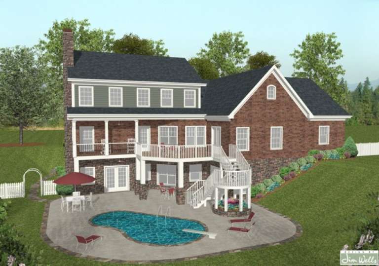 Craftsman House Plan #036-00130 Elevation Photo