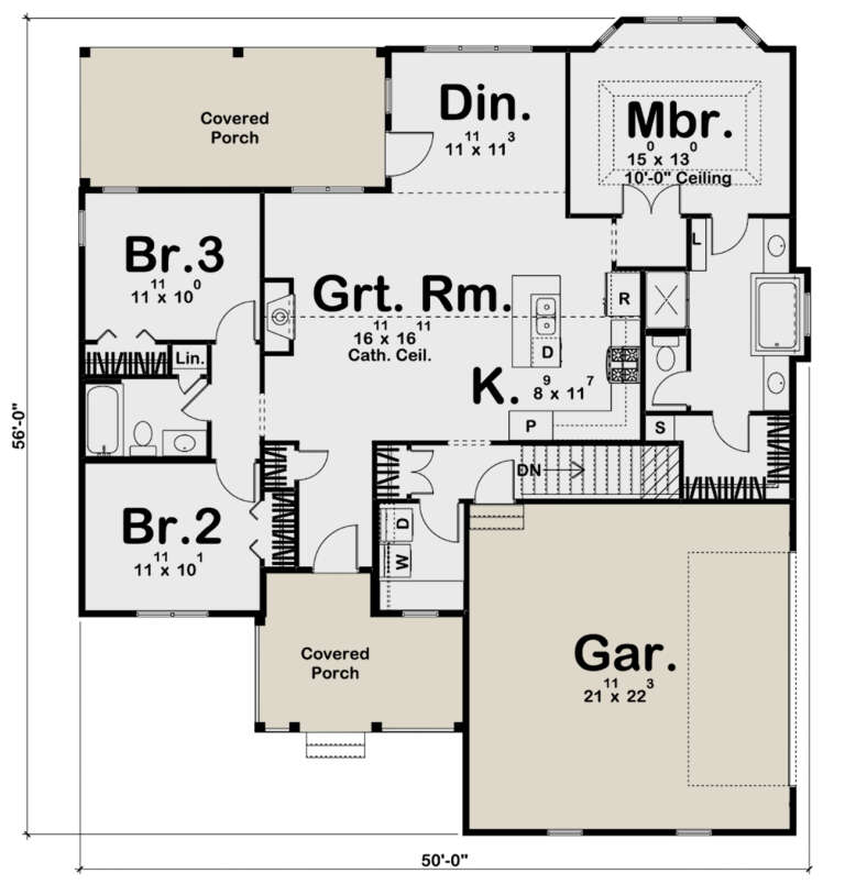 House Plan House Plan #11240 Drawing 1
