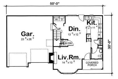 Floorplan 1 for House Plan #963-00053