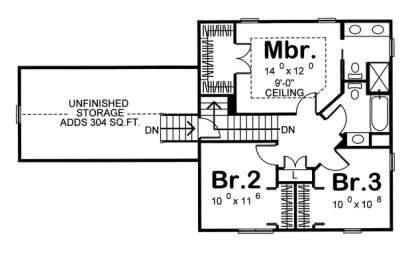 Floorplan 2 for House Plan #963-00053