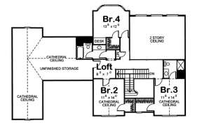 Second Floor for House Plan #963-00057