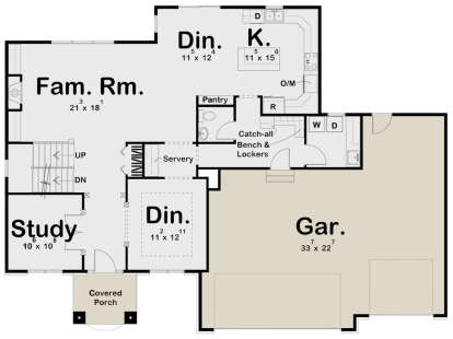 Main Floor for House Plan #963-00069