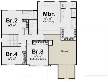 Second Floor for House Plan #963-00069