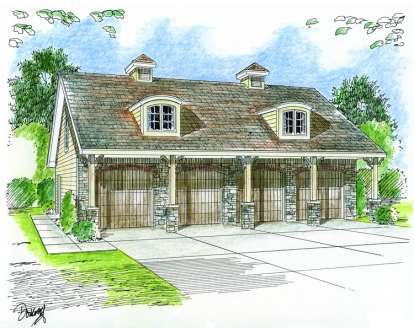 Craftsman House Plan #963-00070 Elevation Photo