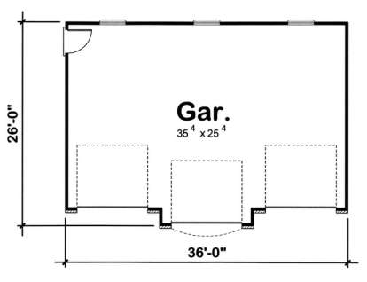 Floorplan 1 for House Plan #963-00073