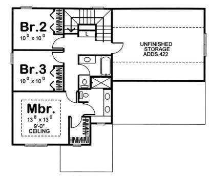 Floorplan 2 for House Plan #963-00074