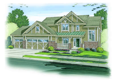 4 Bed, 3 Bath, 2869 Square Foot House Plan - #963-00083