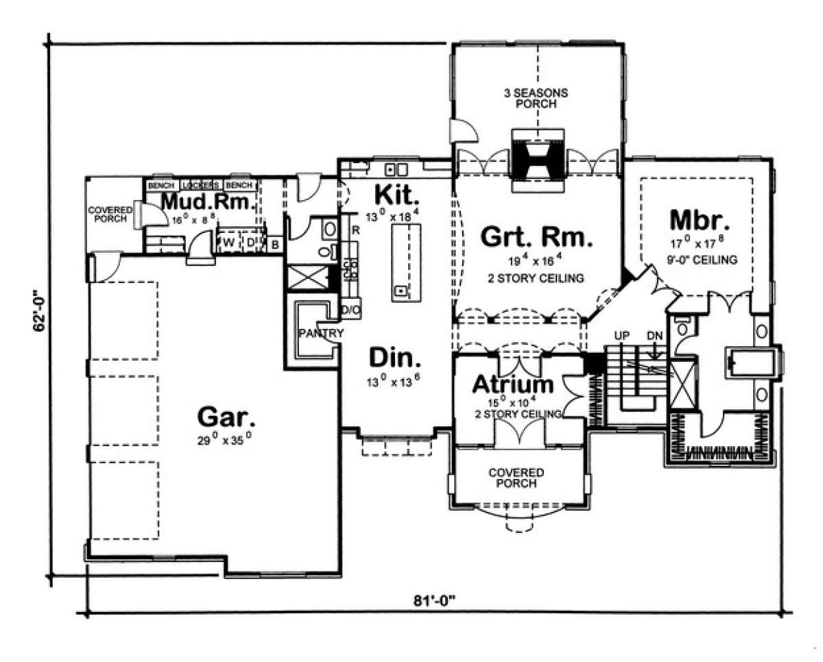 Floorplan 1 for House Plan #963-00084
