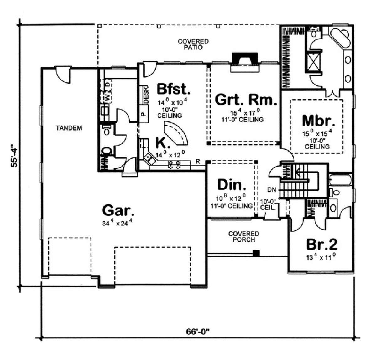 Floorplan 1 for House Plan #963-00085