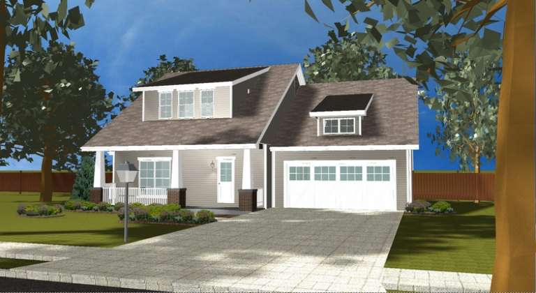 House Plan House Plan #11284 Front Elevation
