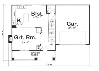 Floorplan 1 for House Plan #963-00094