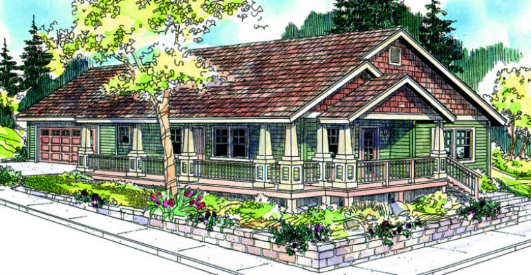 Cottage House Plan #035-00342 Elevation Photo