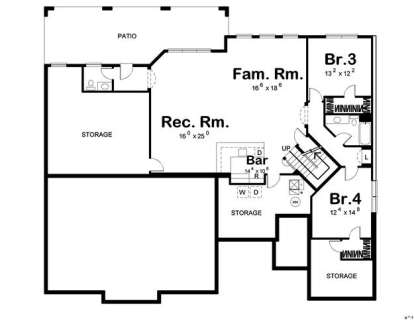 Floorplan 1 for House Plan #963-00104