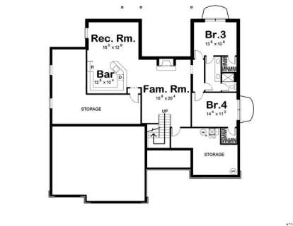 Floorplan 1 for House Plan #963-00108