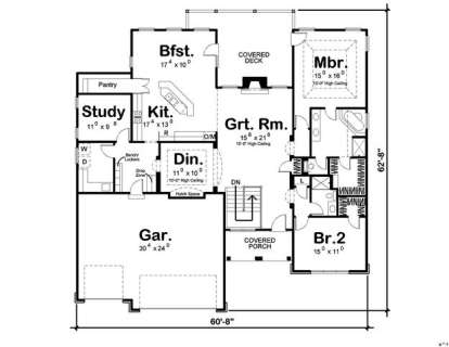 Floorplan 2 for House Plan #963-00108