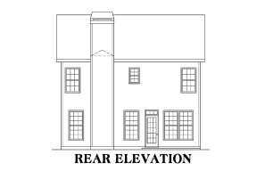 Narrow Lot House Plan #009-00096 Elevation Photo