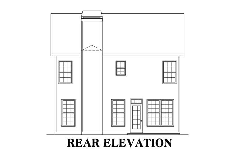 Narrow Lot House Plan #009-00096 Elevation Photo