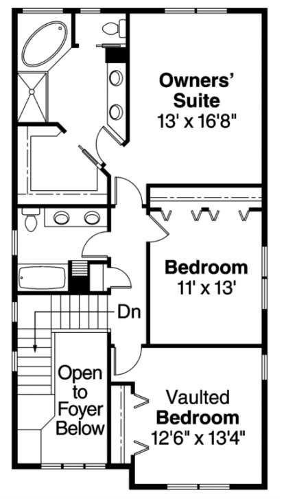 Floorplan 2 for House Plan #035-00343