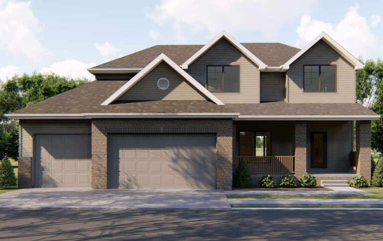 House Plan House Plan #11301 Front Elevation 