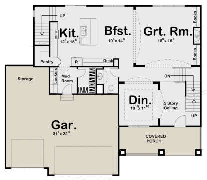 Main Floor for House Plan #963-00111