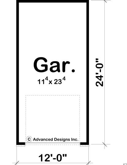 Garage Floor for House Plan #963-00114