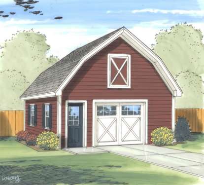 Barn House Plan #963-00117 Elevation Photo