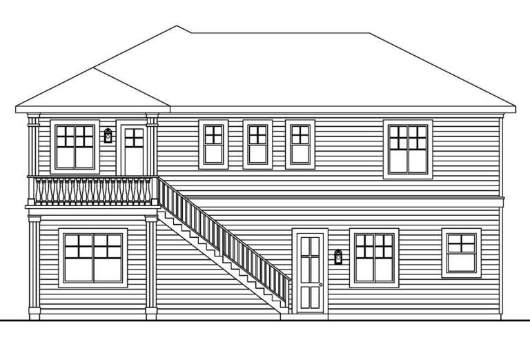 European House Plan #035-00344 Elevation Photo