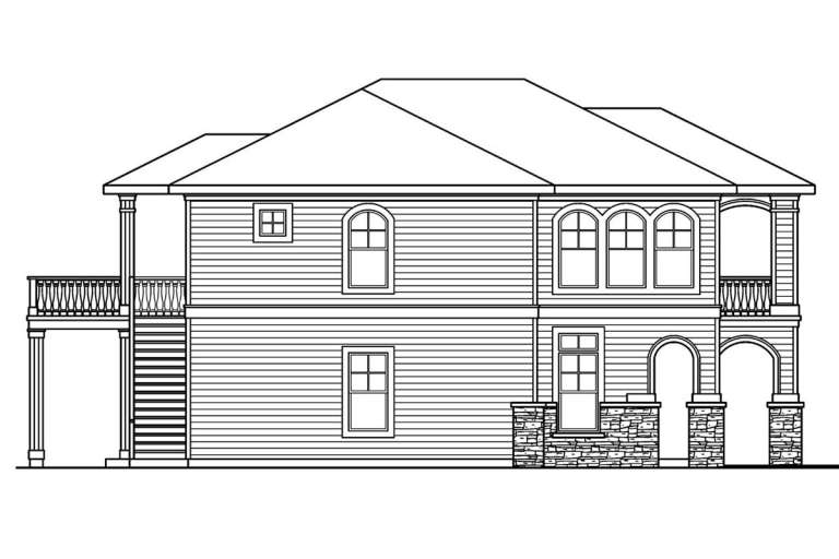 European House Plan #035-00344 Elevation Photo