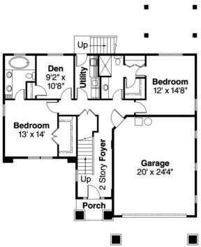 Floorplan 2 for House Plan #035-00344