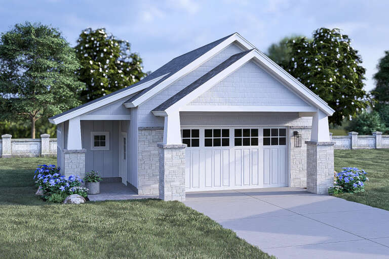 House Plan House Plan #11310 Angled Front Elevation