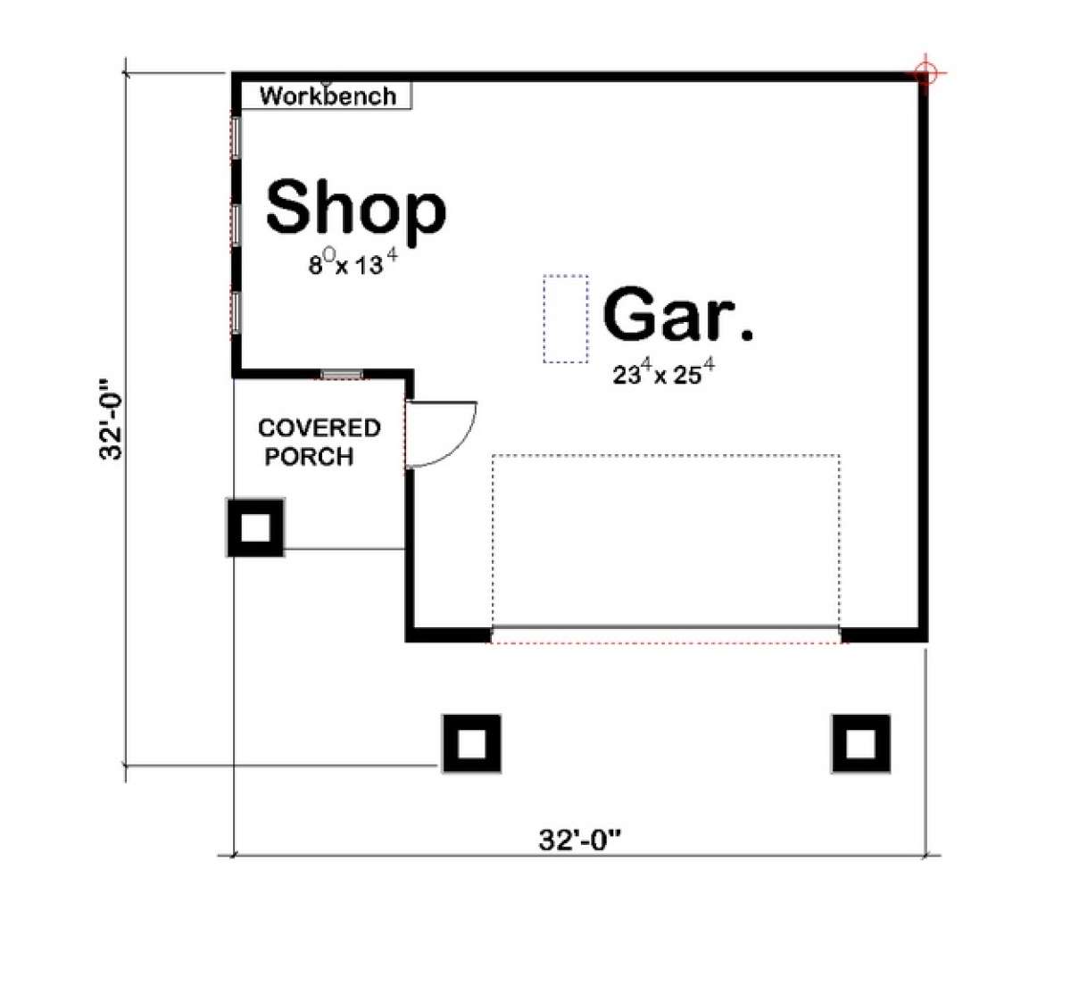 Garage Floor for House Plan #963-00120