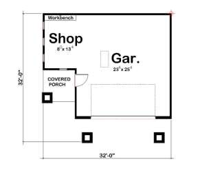 Garage Floor for House Plan #963-00120