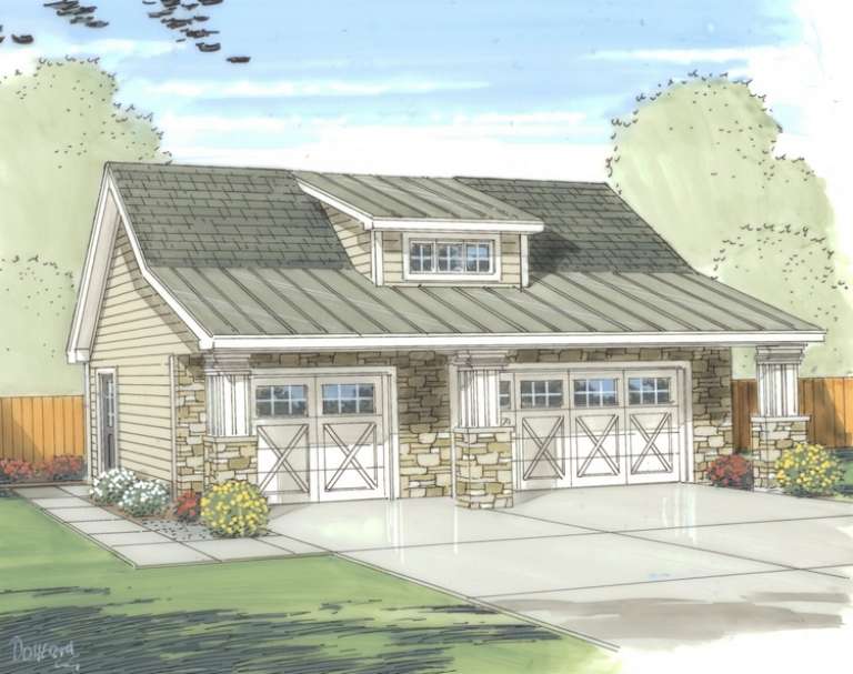 Craftsman House Plan #963-00122 Elevation Photo