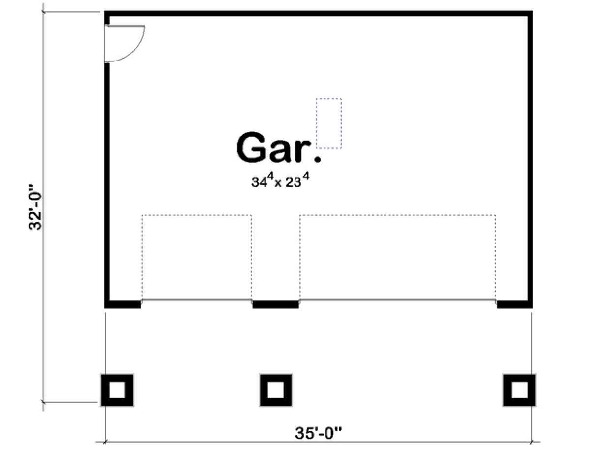 Garage Floor for House Plan #963-00125