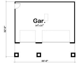 Garage Floor for House Plan #963-00125