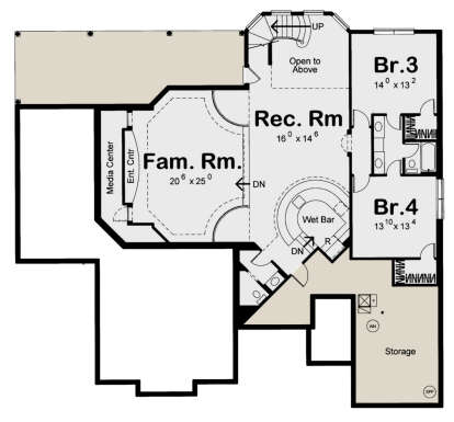 Basement for House Plan #963-00126