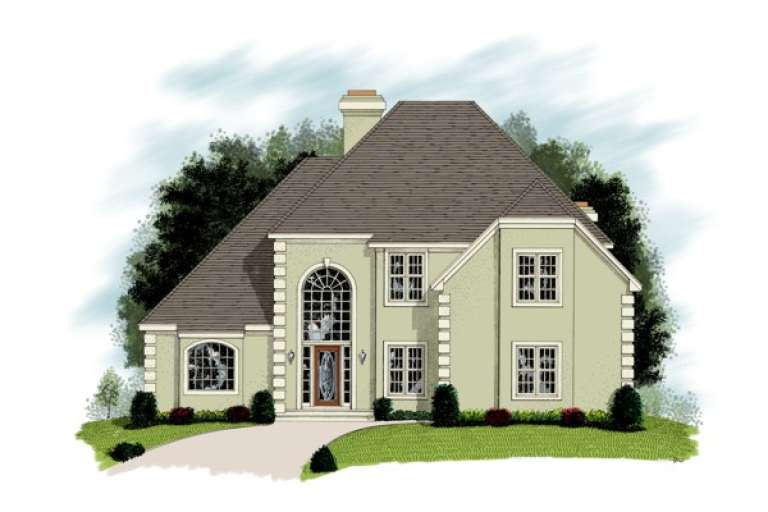 Traditional House Plan #036-00131 Elevation Photo