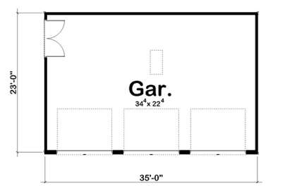 Floorplan 1 for House Plan #963-00132