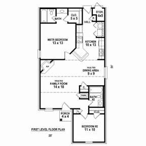 Floorplan 1 for House Plan #053-02572